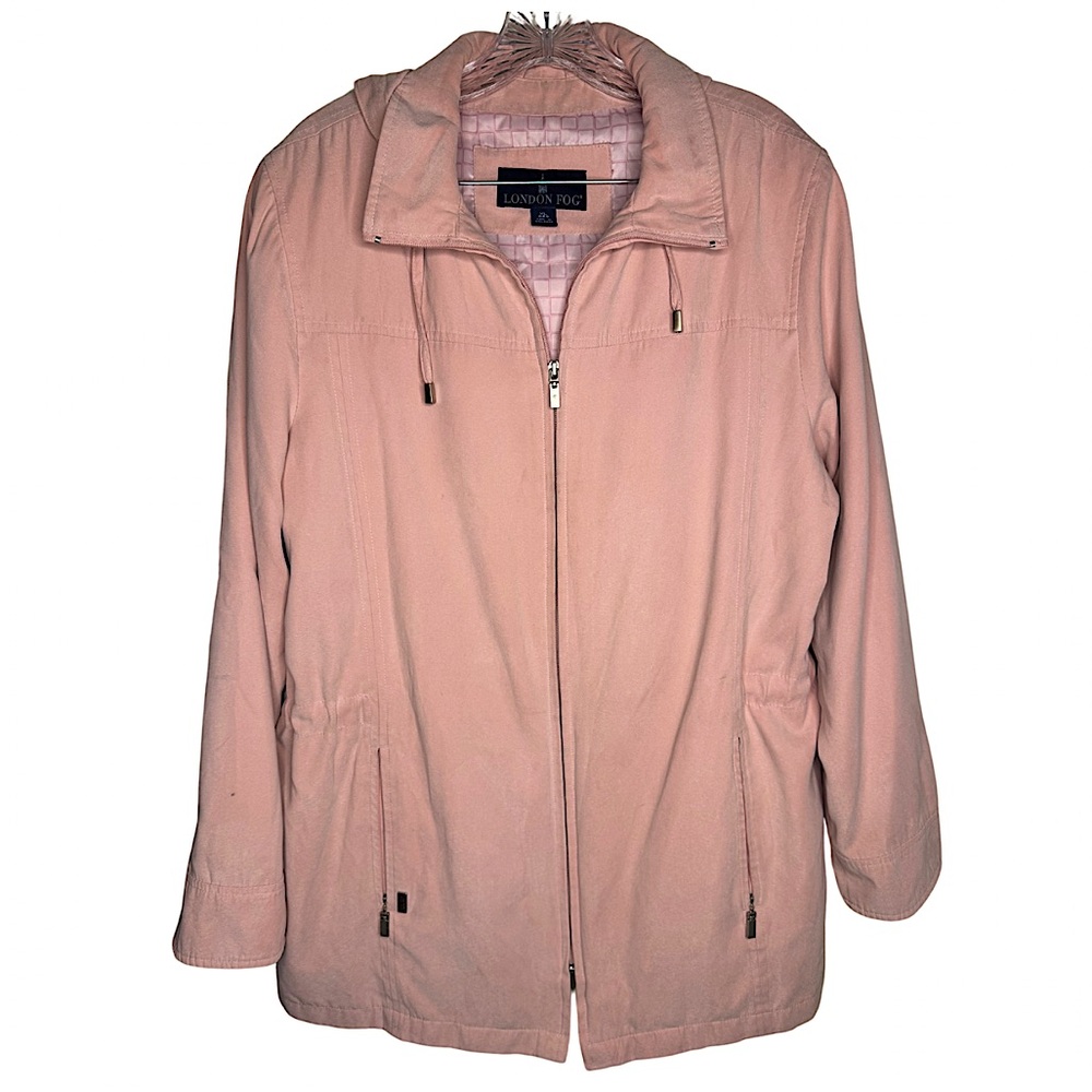 LONDON FOG LIGHT PINK SUEDE JACKET XL